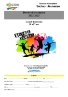 Dossier d’inscription local jeunes 2022-2023