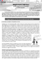 Règlement intérieur 2022