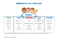 3 au 7 avril