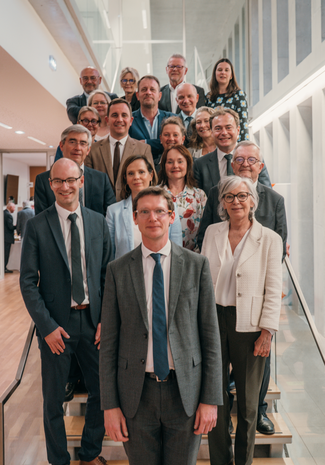 Nicolas Joyau, les 15 vice-présidents et 3 rapporteurs généraux fraichement élus.